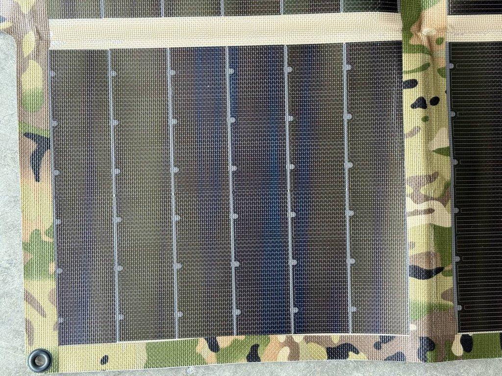 Close-up of laminated cells on the Multicam panel